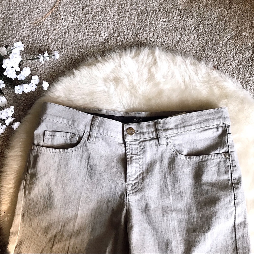 ✨HOST PICK✨ ARMANI COLLEZIONI NWT light grey jeans - Picture 6 of 8